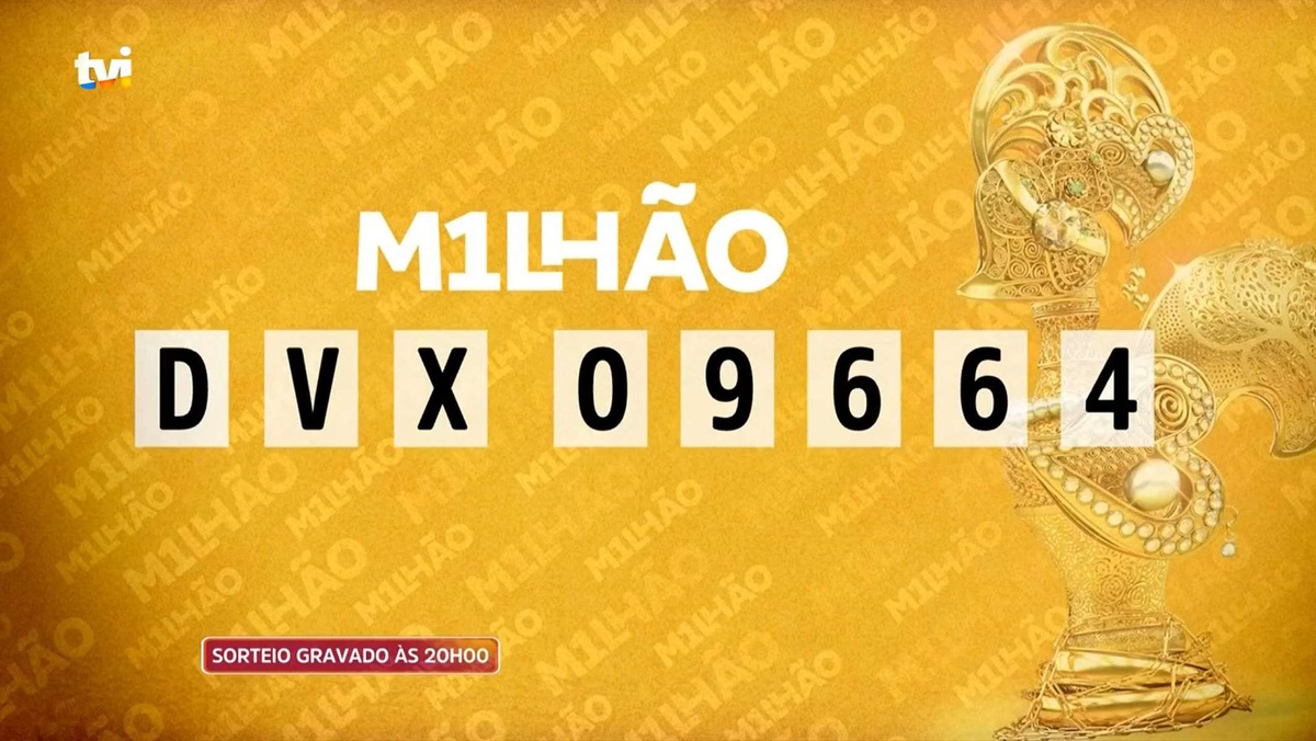 Este foi o código sorteado.