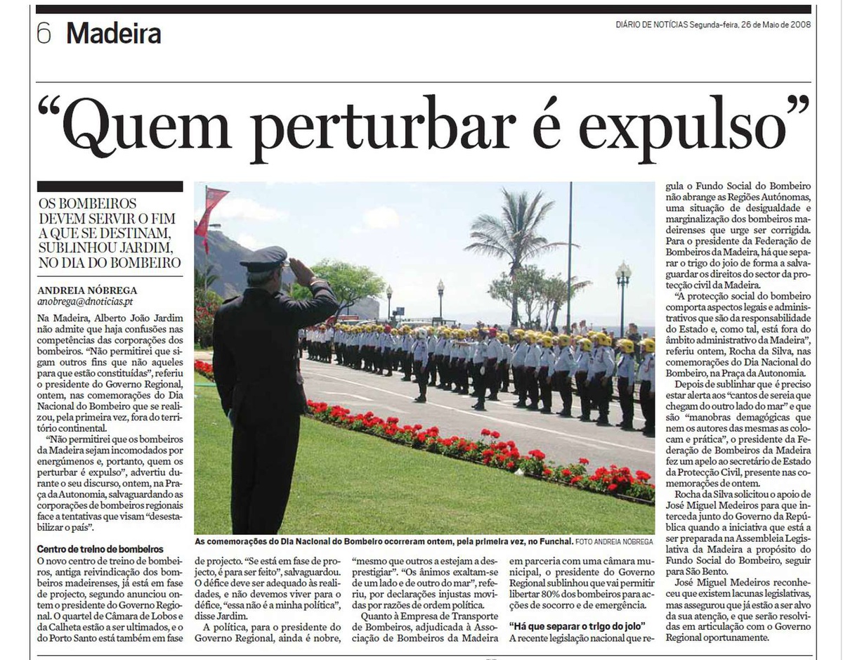 Página do DIÁRIO com a notícia do evento.&nbsp;