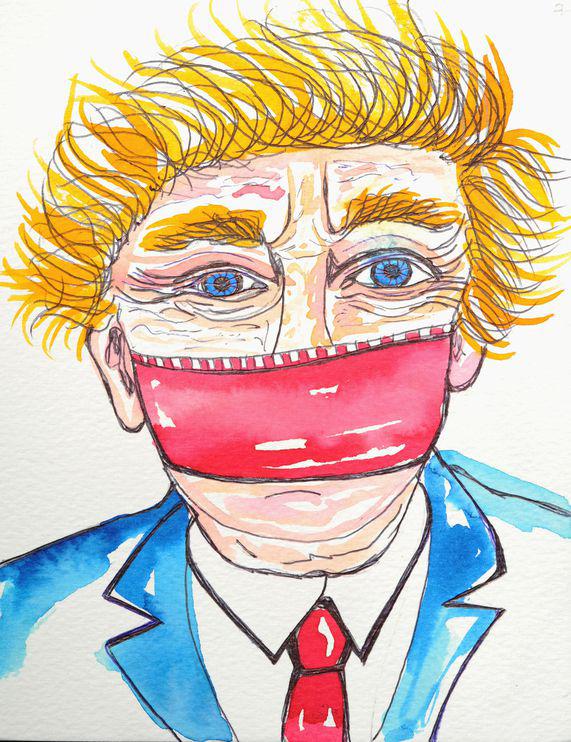 'Donald Trump', através do olhar da artista Sara Santos.