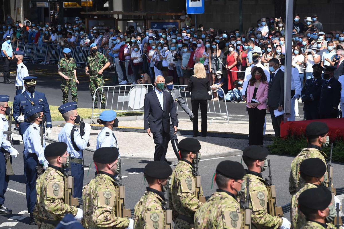 Comemoração do Dia de Portugal no Funchal, em 2021