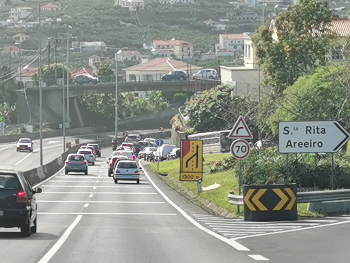 Imagem da situação ocorrida ontem ao final da tarde. Foto DR