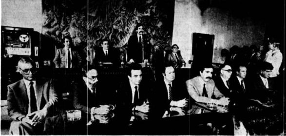 Sessão inaugural de abertura da III Legislatura, no momento em que usava da palavra&nbsp;Emanuel Rodrigues, presidente&nbsp;cessante. Nélio Mendonça foi eleito presidente e Miguel Mendonça um dos vices.&nbsp;