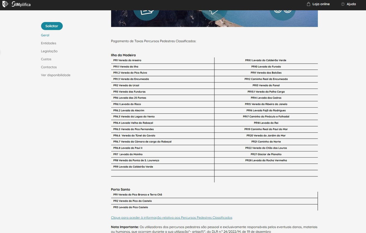 Imagem do Portal Simplifica à data de hoje, 7 de Outubro.&nbsp;