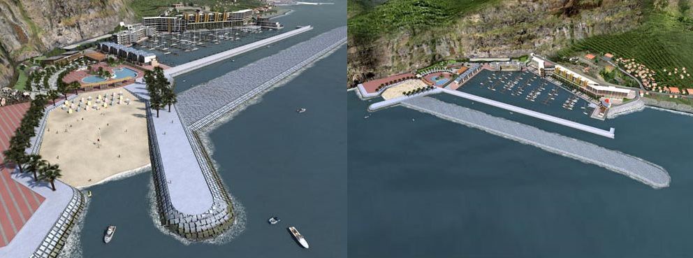 A maqueta do projecto imobiliário-turístico do Grupo Pestana.