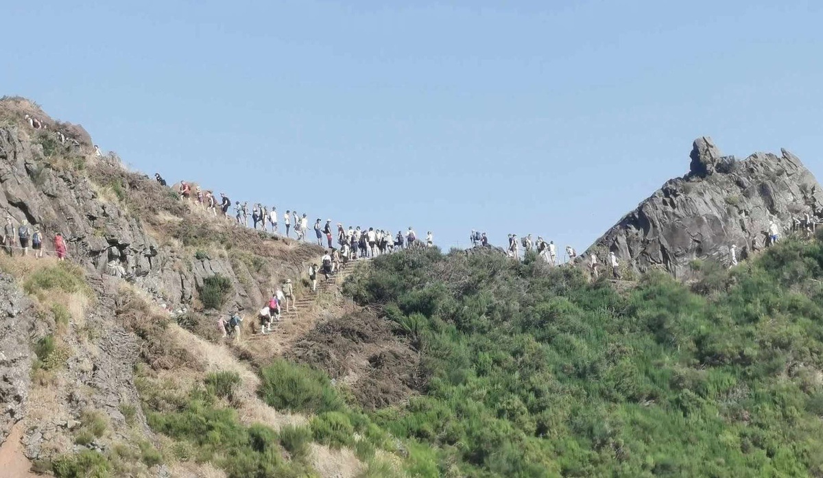 Pico do Areeiro-Pico Ruivo route.