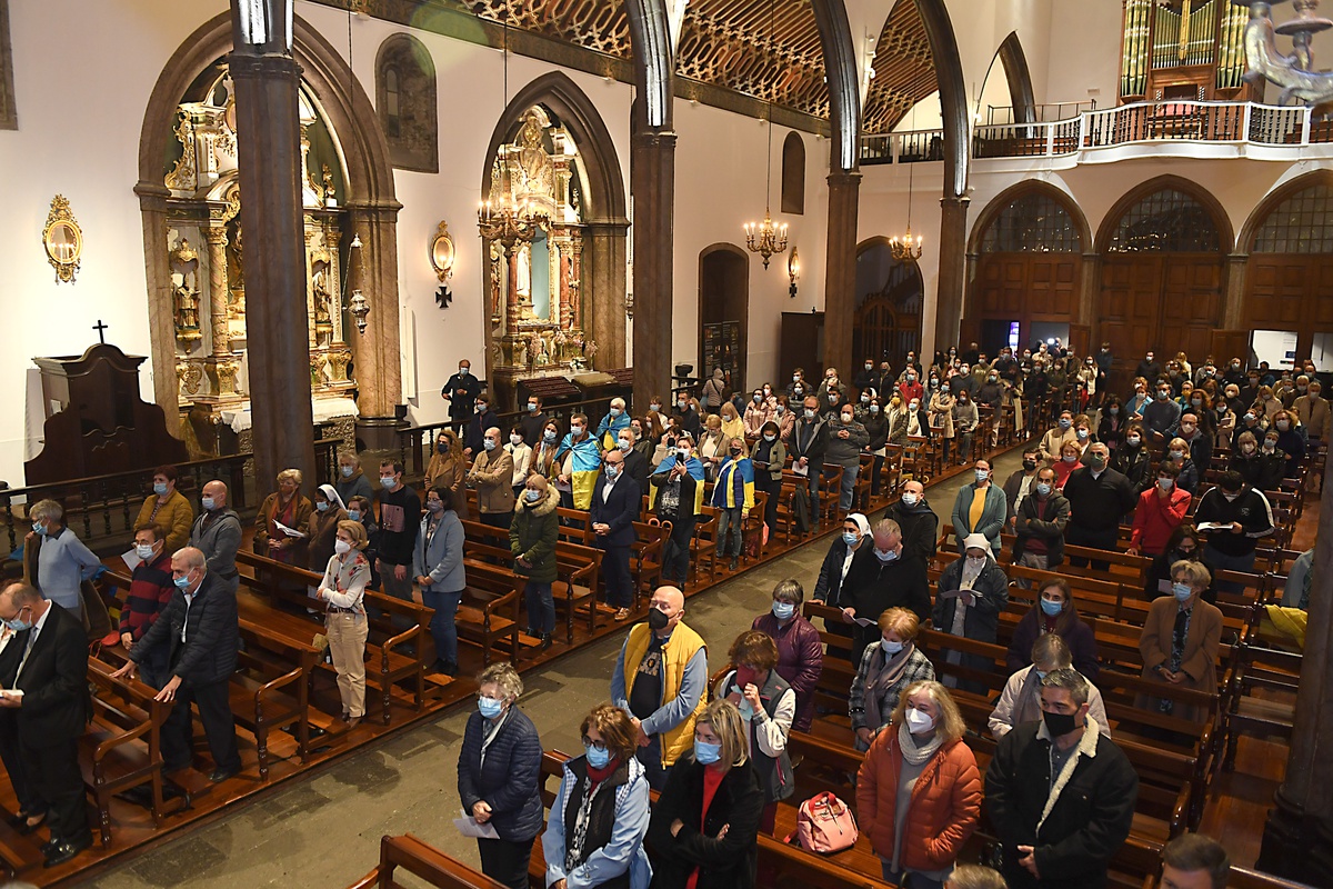 Celebração Ecuménica pela paz entre a Rússia e a Ucrânia, na Sé Catedral do Funchal