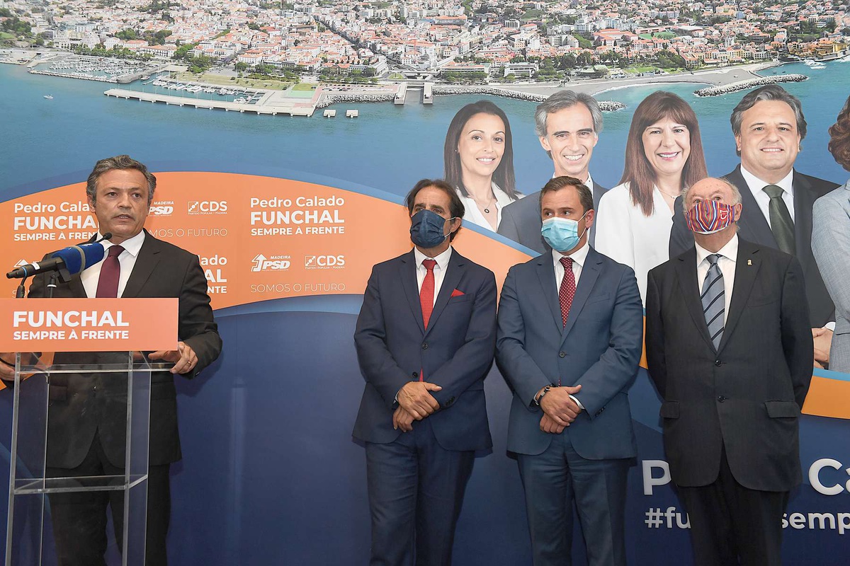 Em 2021, Pedro Calado reconquistou a CMF com a coligação 'Funchal Sempre à Frente', que junta PSD e CDS. FOTO RUI SILVA/ASPRESS