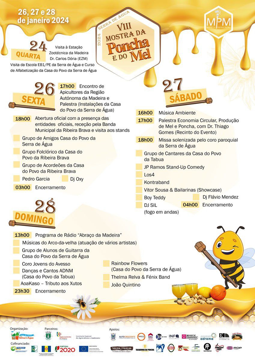 Programação do evento deste fim-de-semana.