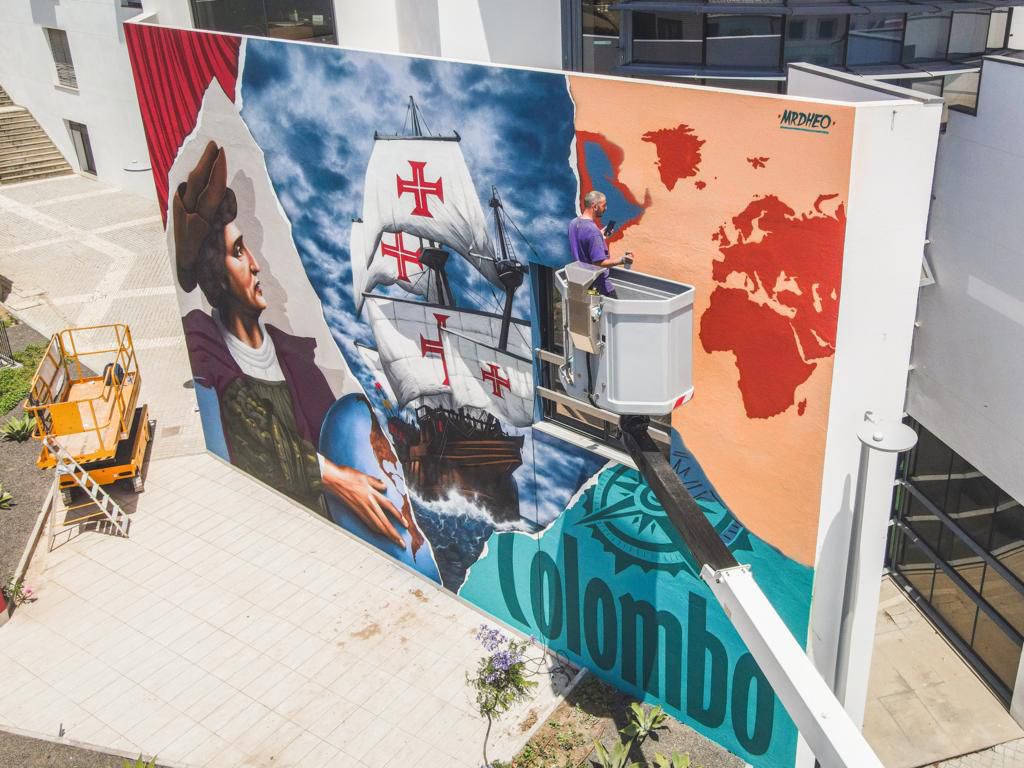 Veja aqui algumas das fotos do mural que será inaugurado esta sexta-feira. Fotos Fábio Brito