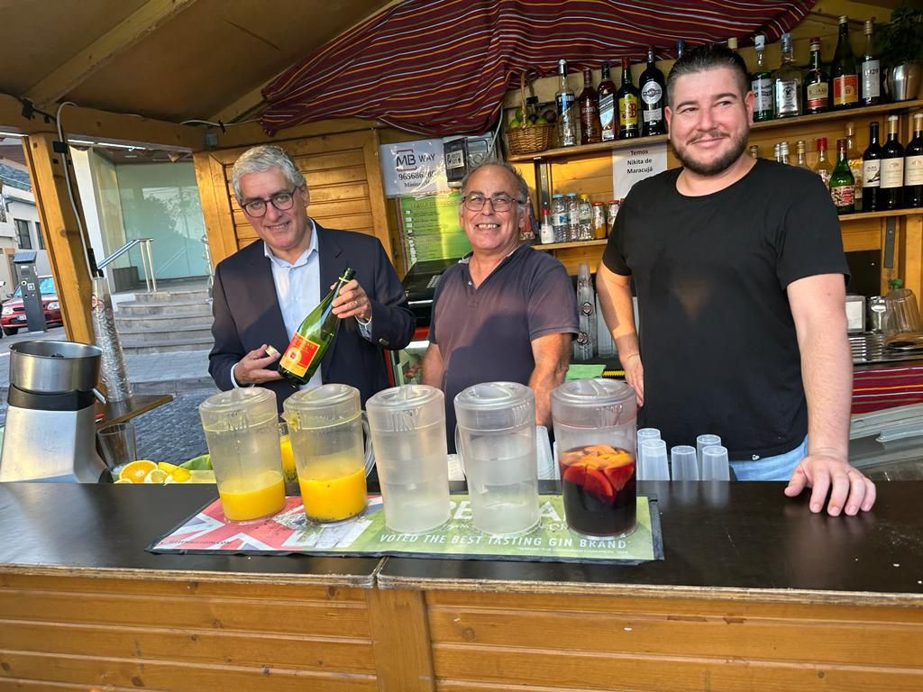 Humberto Vasconcelos aproveitou a deslocação ao evento para fazer poncha&nbsp;