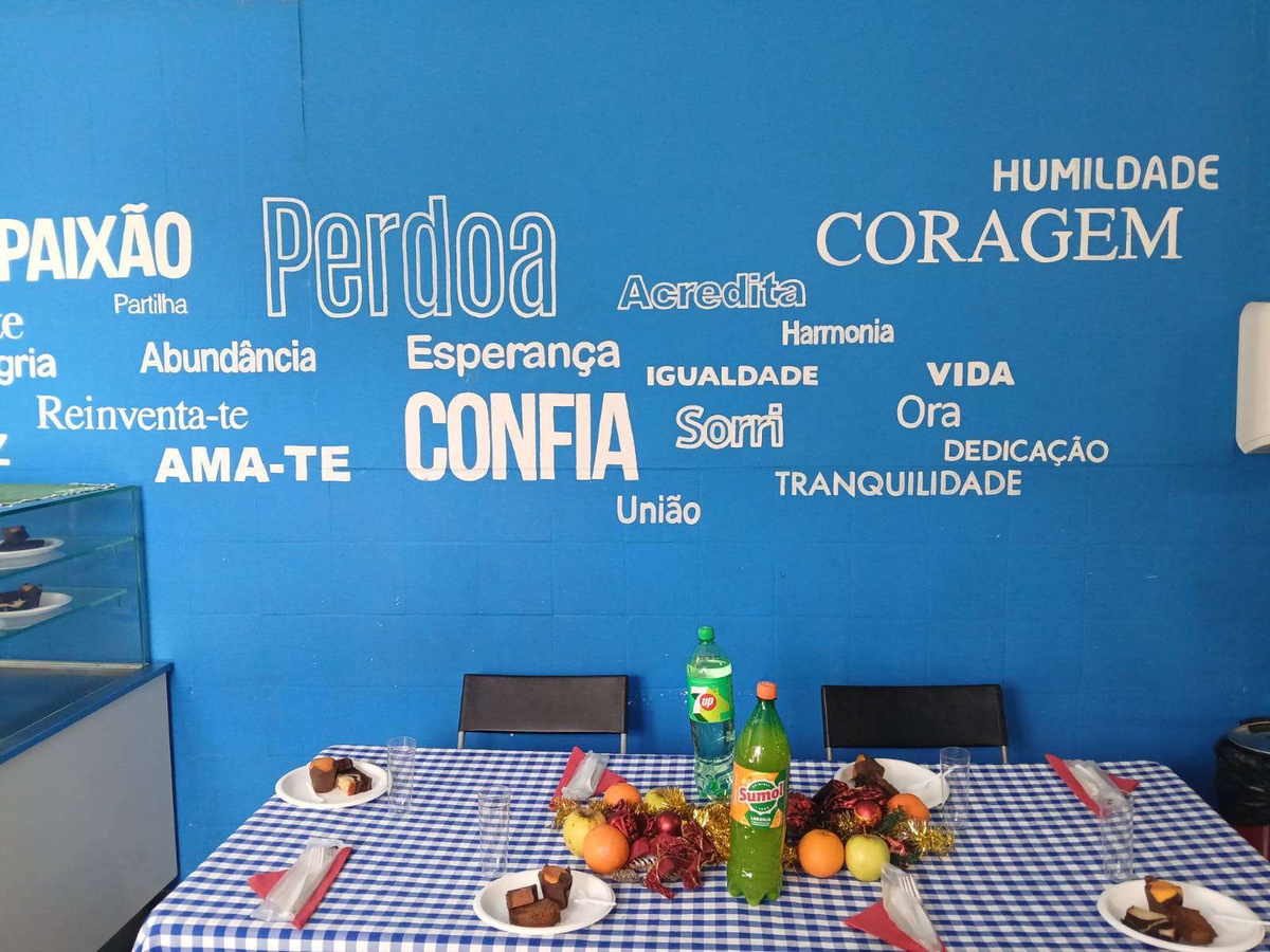 Este ano, o CASA serviu entre 60 e 65 refeições no seu almoço de Natal, embora o número seja sempre variável.