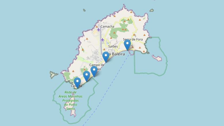 No Porto Santo, são cinco as 'Praias ZERO Poluição'.