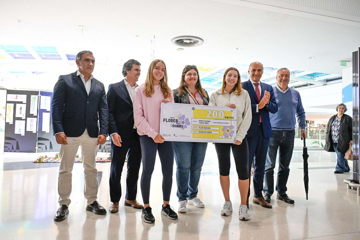 Vencedoras receberam cheque de 200 euros.