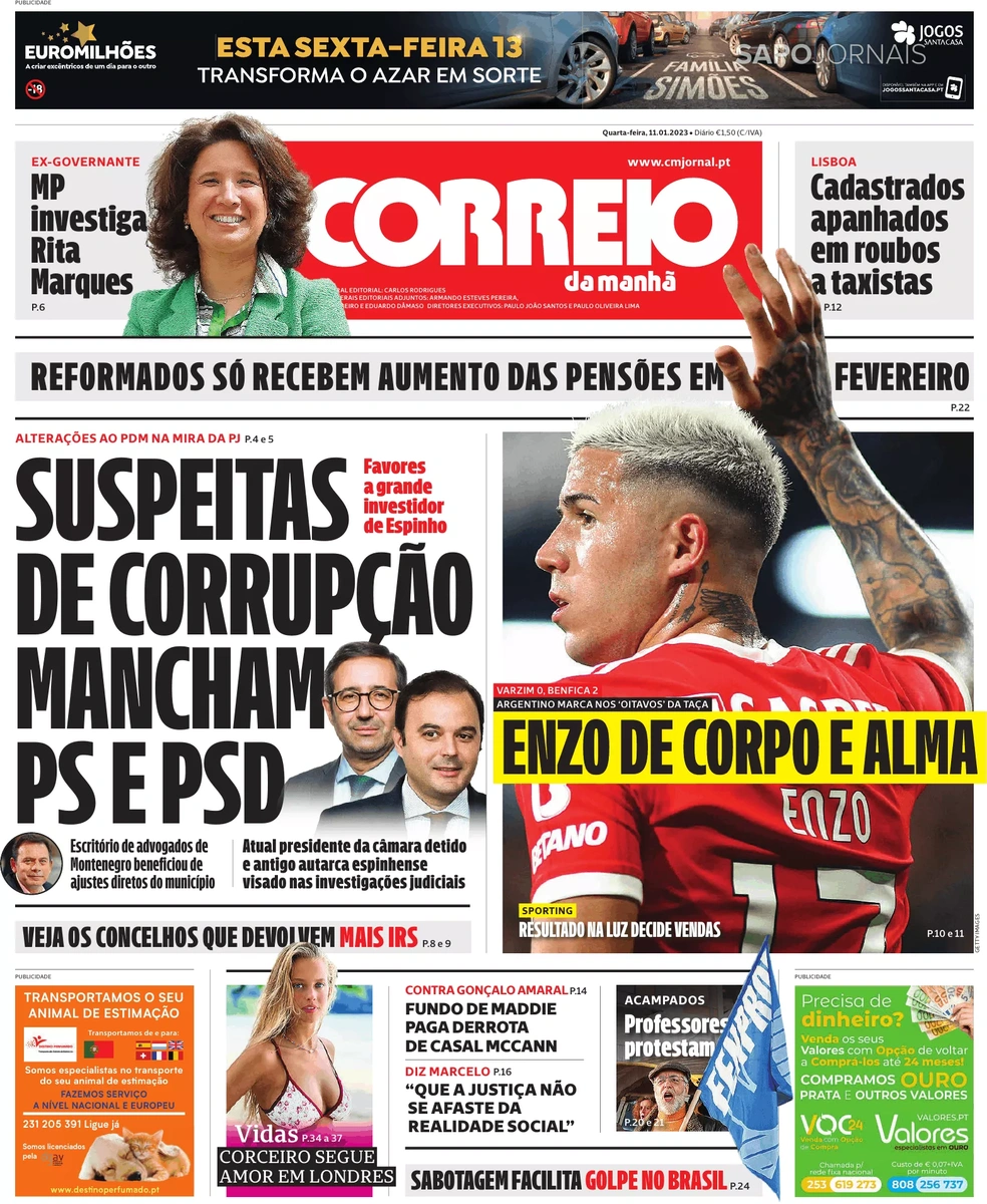 TVI: Ministério Público investiga 12 jogos por suspeitas de subornos feitos  pelo Benfica - Benfica - Jornal Record