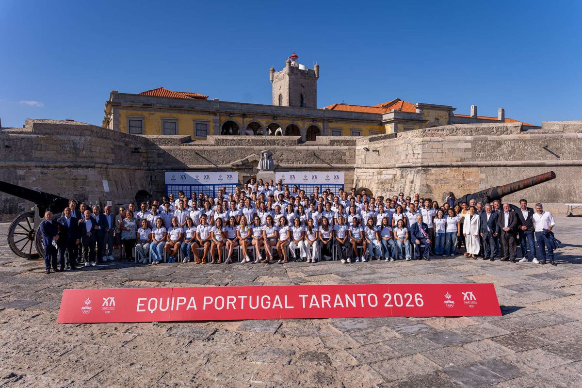 A comitiva portuguesa para Taranto'2026.&nbsp;