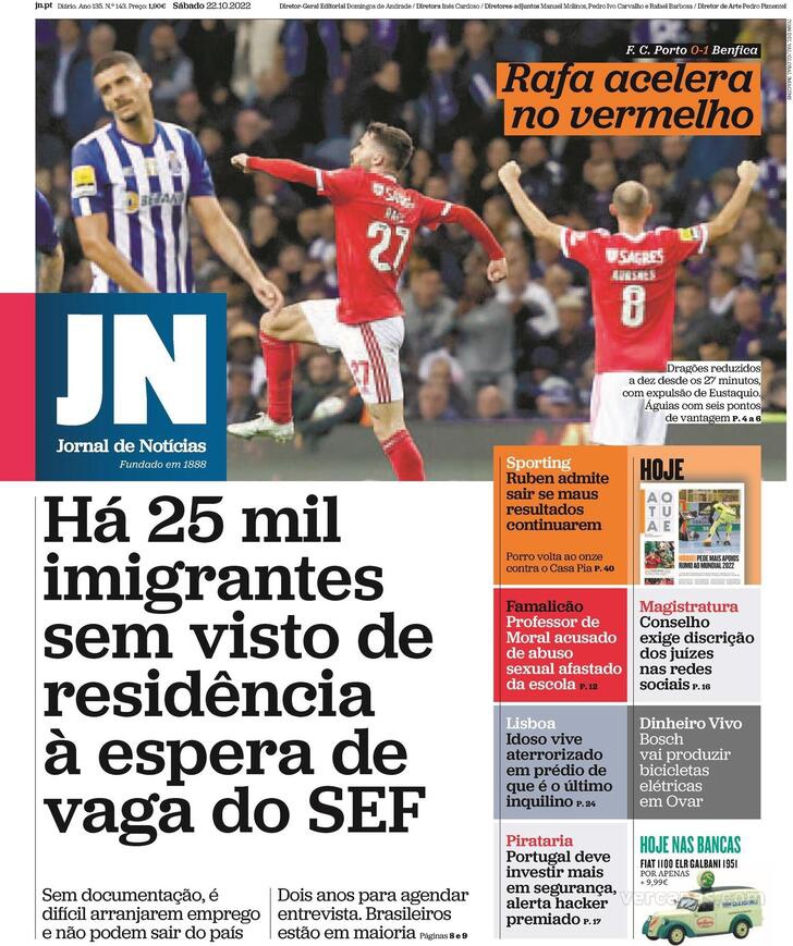 Benfica saiu invicto do Dragão e com uma liderança reforçada