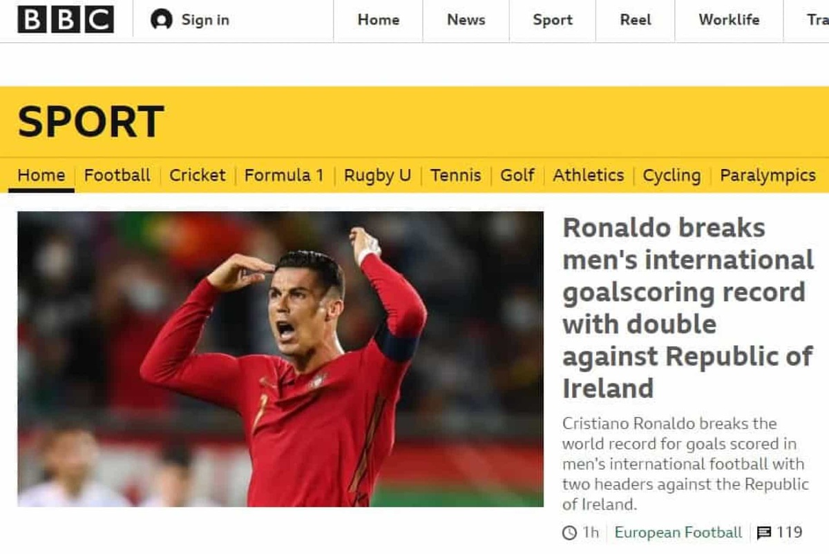 A lenda não tem fim. Imprensa mundial rendida ao novo feito de CR7 - Canal  Portugal