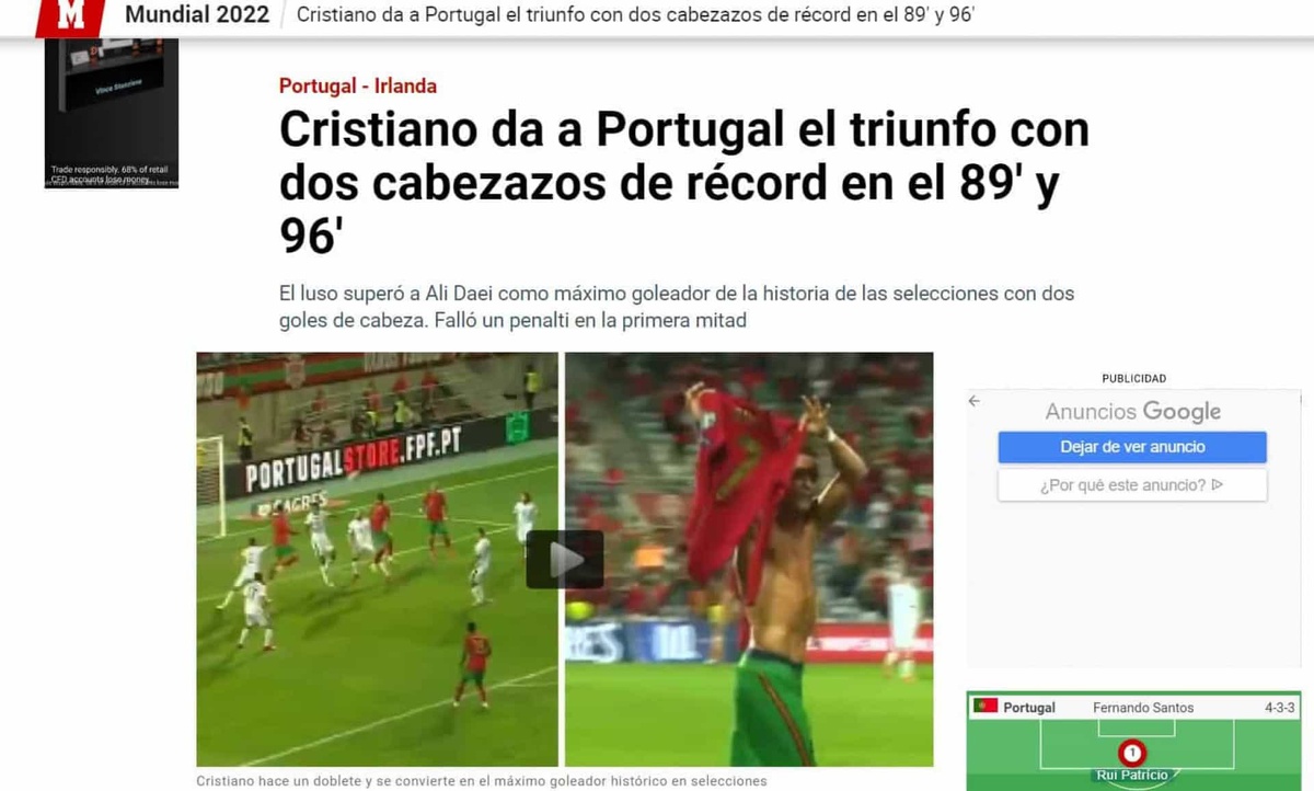 A lenda não tem fim. Imprensa mundial rendida ao novo feito de CR7 - Canal  Portugal