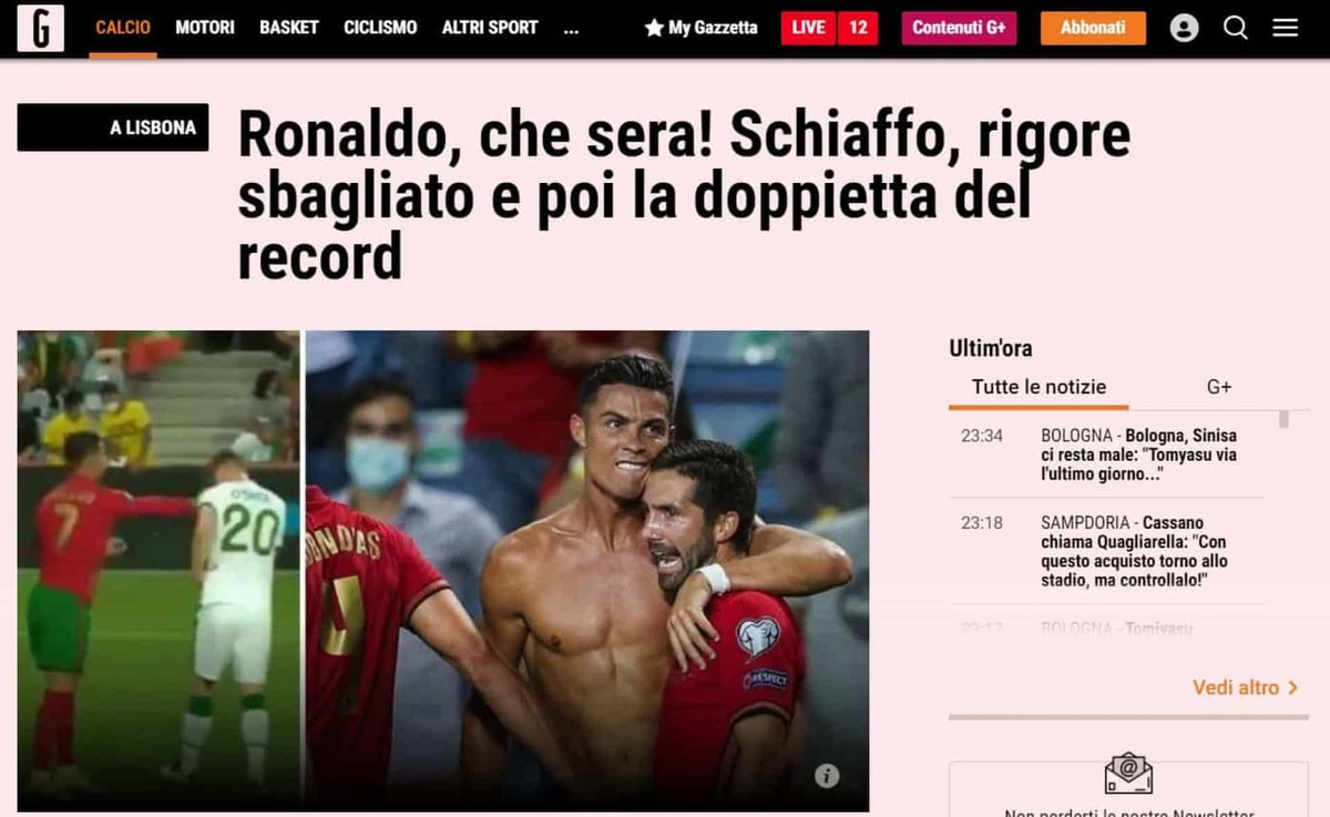 A lenda não tem fim. Imprensa mundial rendida ao novo feito de CR7 - Canal  Portugal