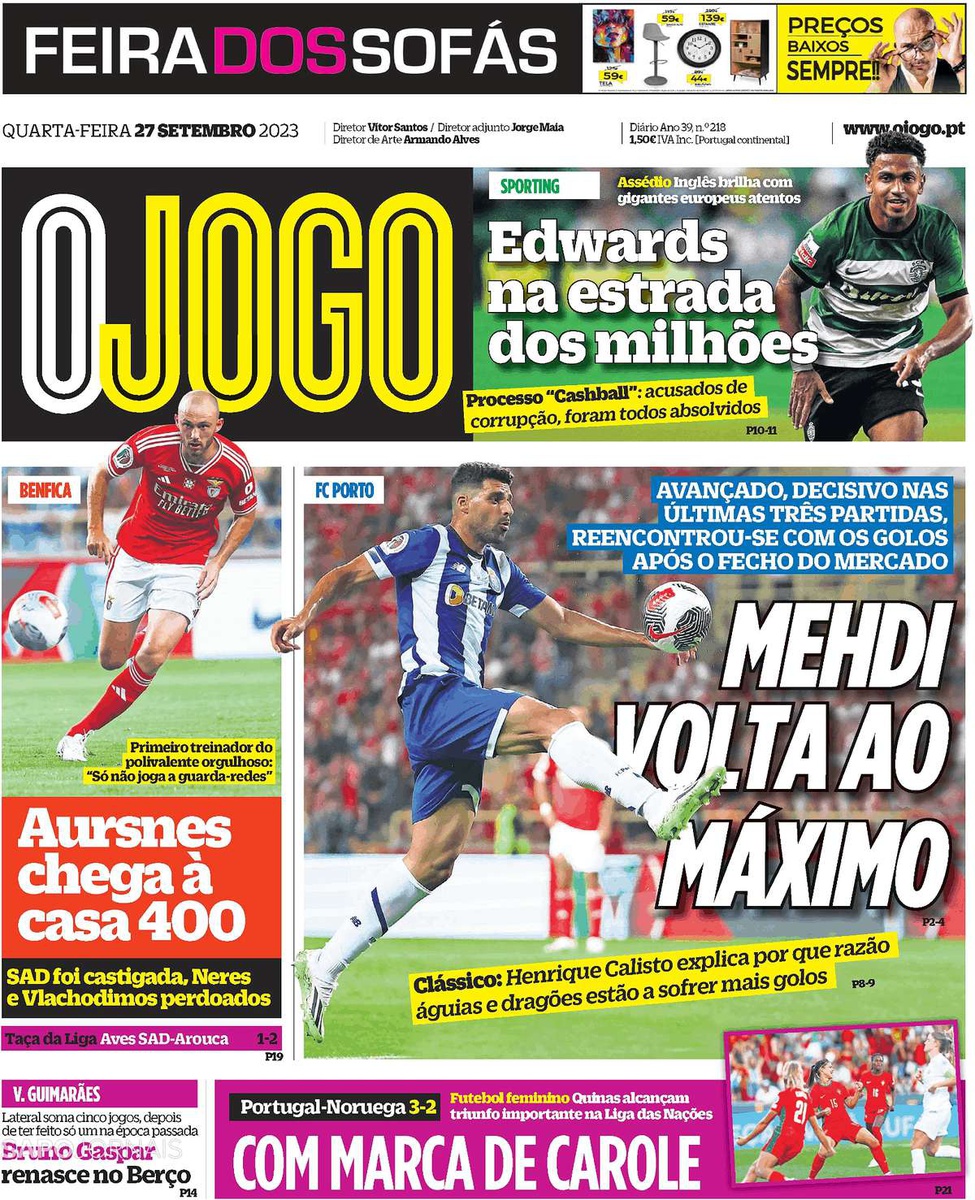 JORNAL DE DESPORTO: FUTEBOL FEMININO»» Portugal brilha nos Estados Unidos