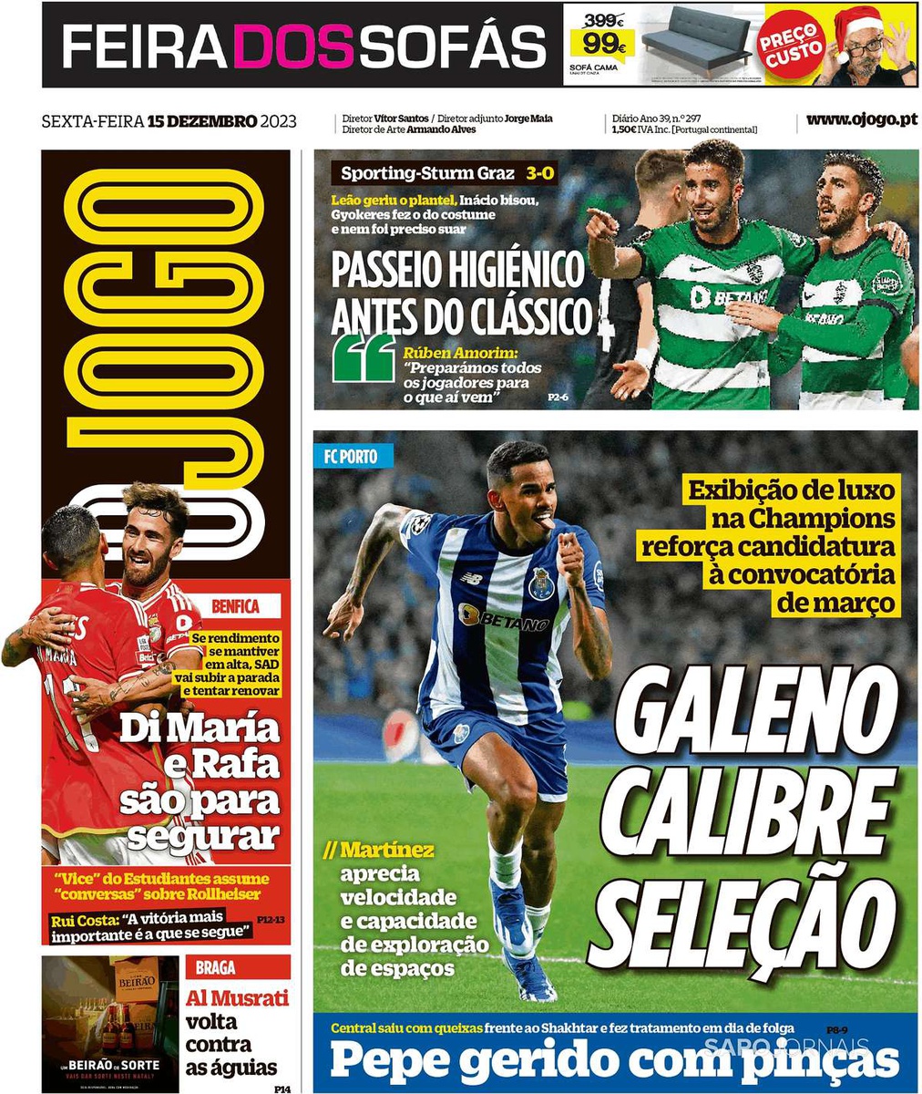 Vitória justa do Benfica em clássico amarrado - Futebol - Correio da Manhã