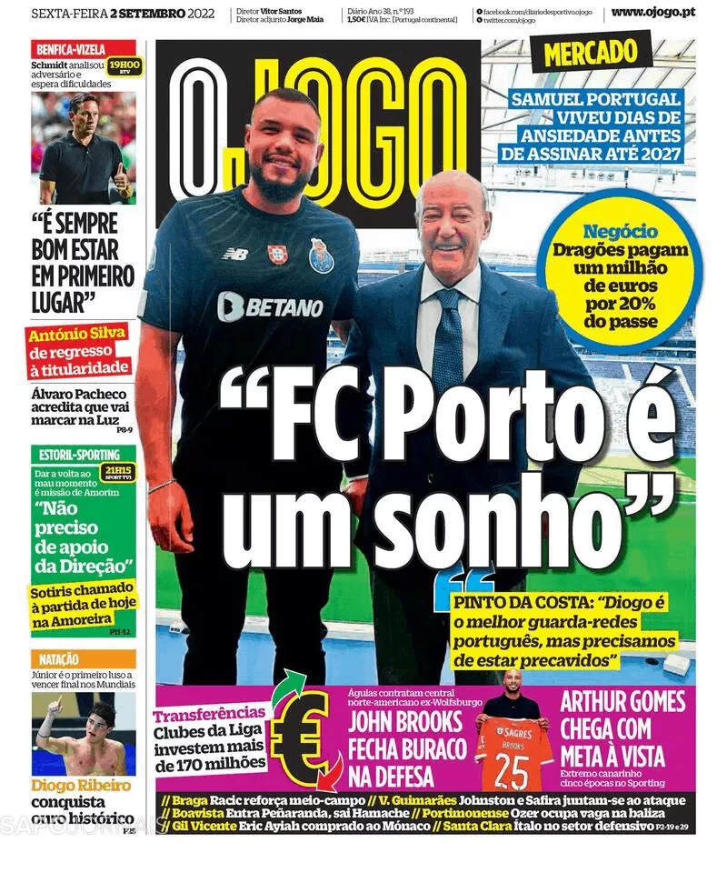 Arthur assina hoje com o Sporting por cinco épocas - Sporting - Jornal  Record