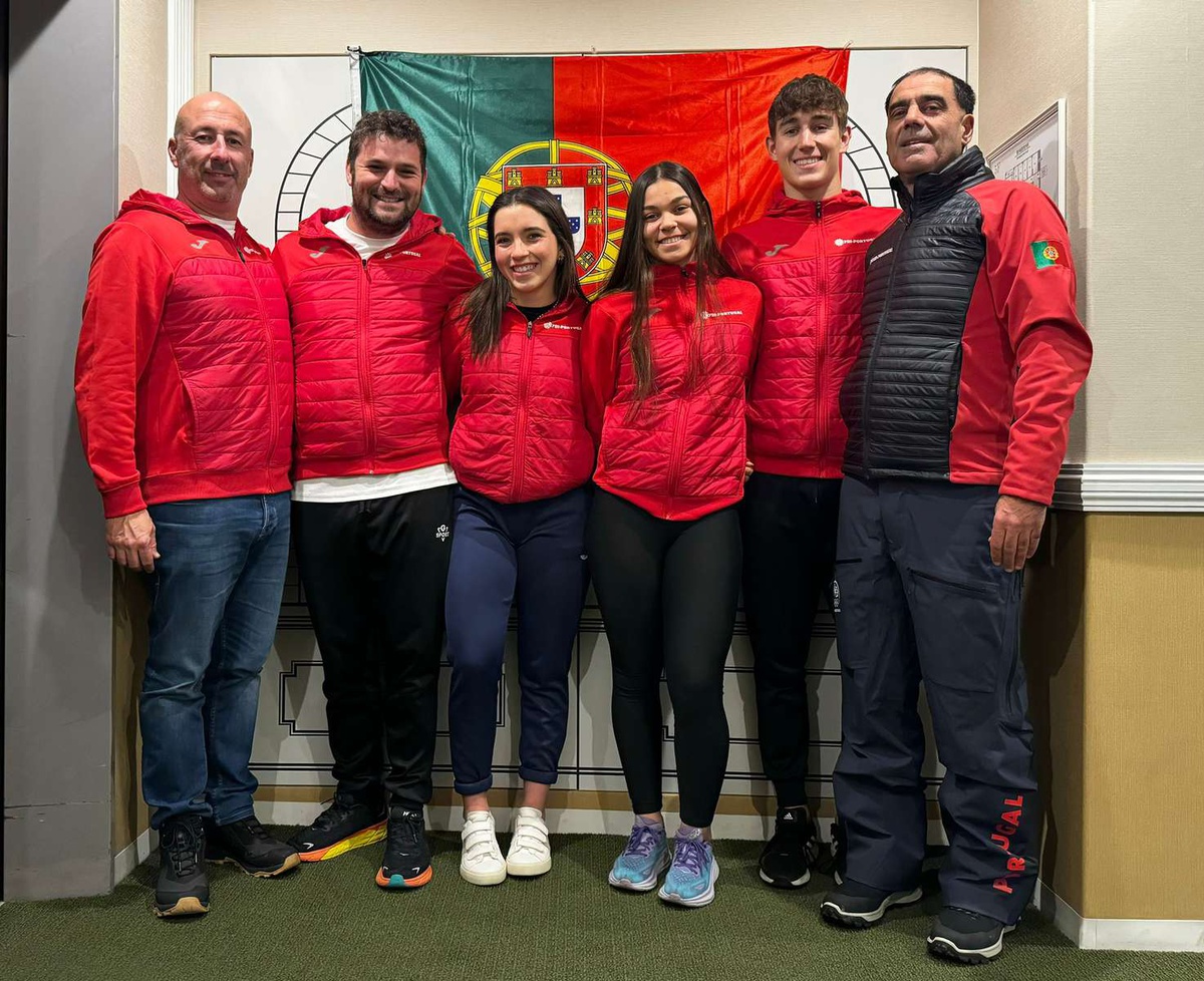 A comitiva portuguesa que este nos Mundiais de Juniores