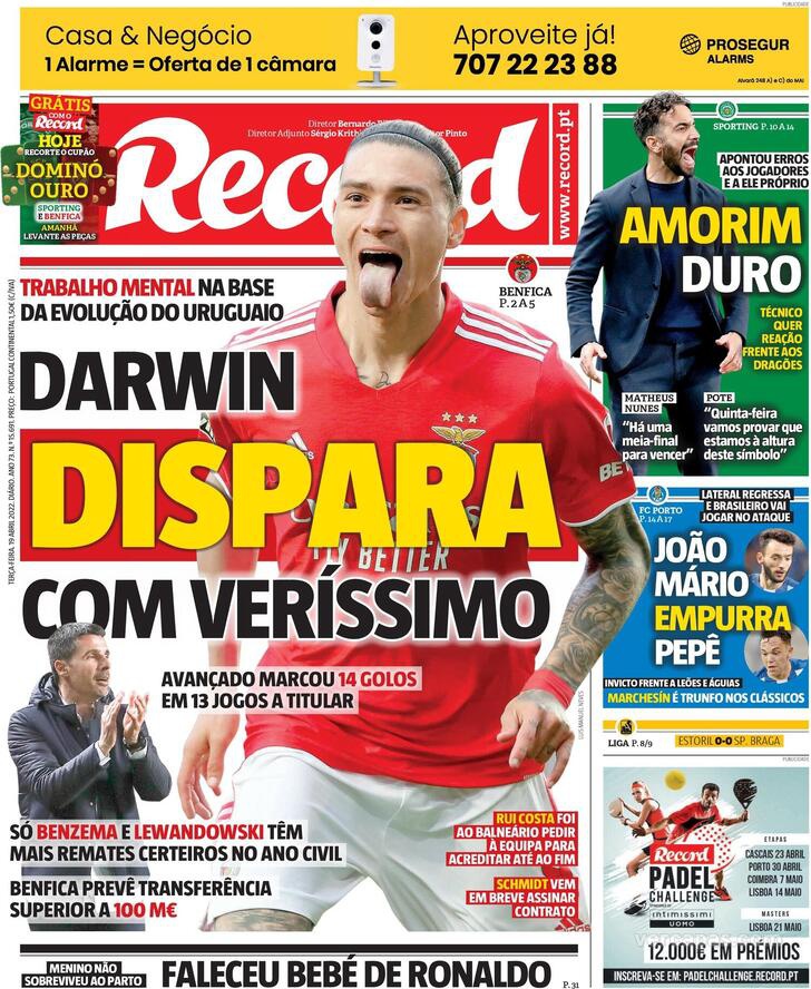 Não perca as cartas de Sporting e Benfica: grátis com o Record a partir de  hoje! - Iniciativas - Jornal Record