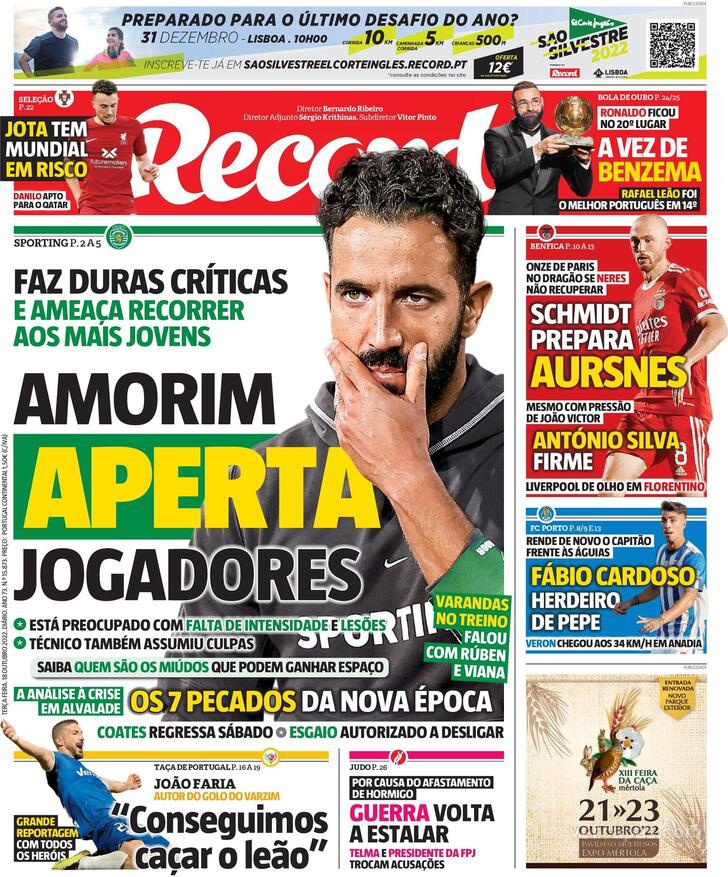 Baliza aberta tem sido pecado - Benfica - Jornal Record