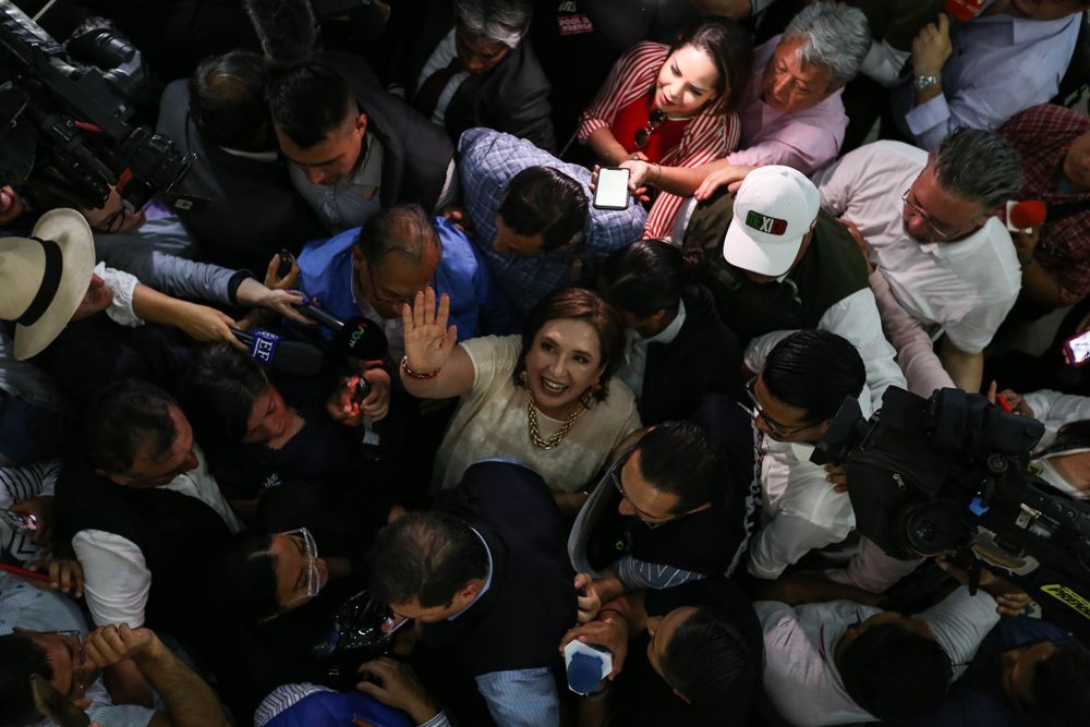 A a candidata Xóchitl Gálvez tem 32% nas intenções de voto.&nbsp; &nbsp;Foto&nbsp; Octavio Hoyos / Shutterstock.com