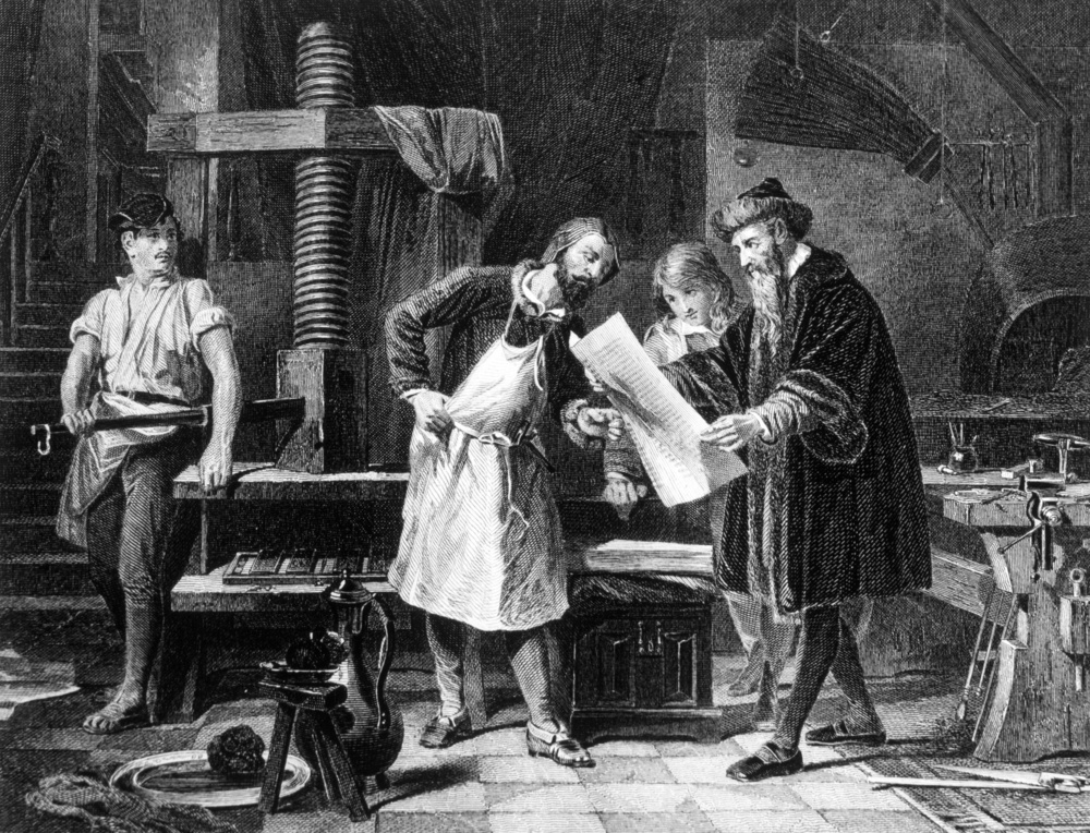 Ilustração de Gutenberg