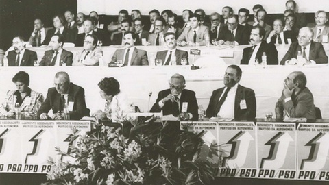 Congresso do PSD em Abril de 1989