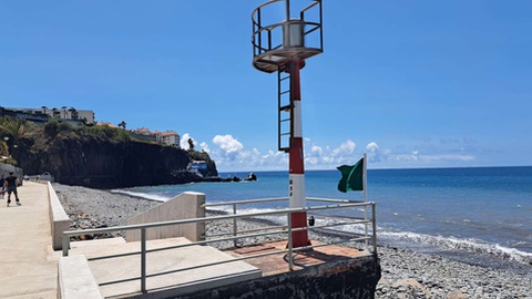 Imagem captada este domingo: Bandeira verde hasteada&nbsp;