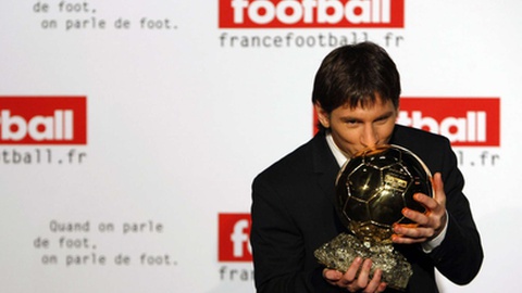 O craque argentino quando ganhou o seu primeiro troféu, em 2009. FOTO FRANÇOIS MORI