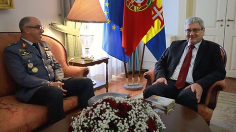 Audiência com o comandante operacional da Madeira, major-general Paulo Lopes da Silva.