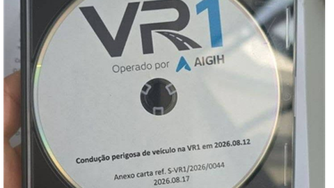 Imagem partilhada nas redes sociais a dar conta que a AIGIH partilhou com a PSP&nbsp;infracções detectadas nas suas estradas.
