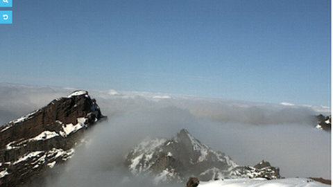 Imagem desta manhã no Pico do Areeiro