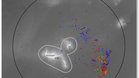 descargas eléctricas registadas entre as 18h e as 24h desta sexta-feira, dia 28 de Janeiro