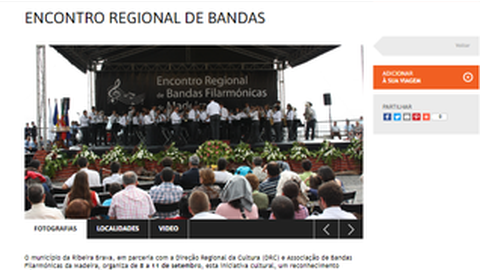 Informação no site oficial do Turismo da Madeira