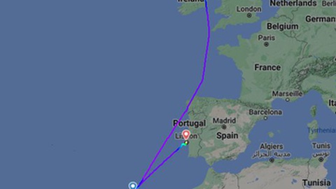 Vooa da Ryanair proveniente de Dublin foi um dos movimentos afectados