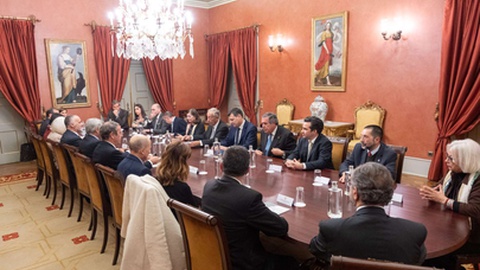 Conselho Geral do Conselho Nacional das Ordem Profissionais aquando da recepção pelo Presidente da República, no início do ano.&nbsp;