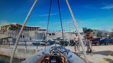 A embarcação Salva-Vidas após o regresso do Seixal