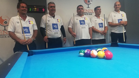 Da esquerda para direita: Rui Sousa, Gilberto Melim, Gregório Nóbrega, Freddy Vieira, Ilídio Gonçalves.&nbsp;