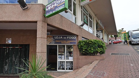 A loja da Pirotecnia Minhota na Rua do Pilar, no Funchal.
