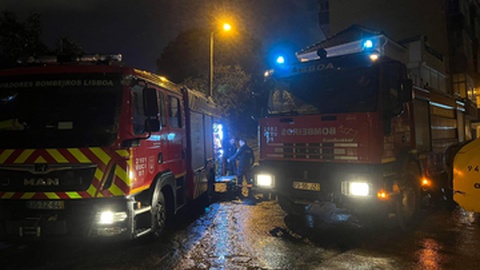 Foto Facebook/Bombeiros Sapadores de Lisboa/Arquivo