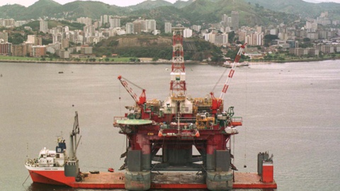 Esta foi uma das plataformas da Petrobras