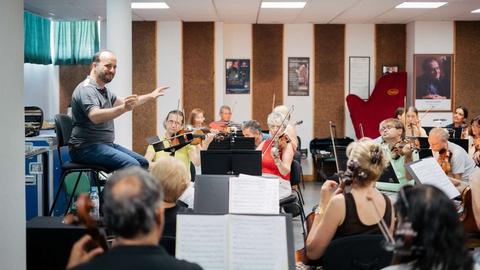 Ensaios da Orquestra Clássica da Madeira para o concerto do fim da temporada&nbsp;2022/2023&nbsp;