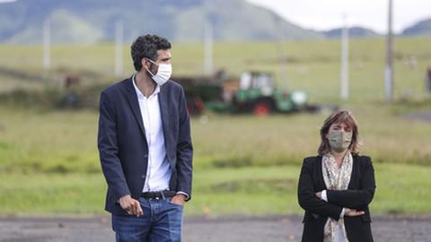 Líder do Bloco de Esquerda, aqui ainda nos Açores, que está em processo eleitoral.&nbsp; Foto ANDRÉ KOSTERS/LUSA