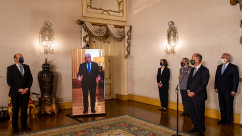 António Costa apresentou os cumprimentos de Natal por videoconferência&nbsp;