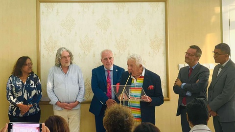 A última edição, que reuniu, durante quatro dias na cidade da Praia, em Santiago,  40 poetas de Cabo Verde, Açores, Madeira e Ilhas Canárias, teve também o patrocínio da Presidência da República de Cabo Verde. Foto Facebook